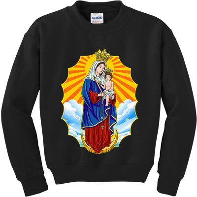 Venezuela Maracaibo Virgen Chinita Chiquinquira Kids Sweatshirt