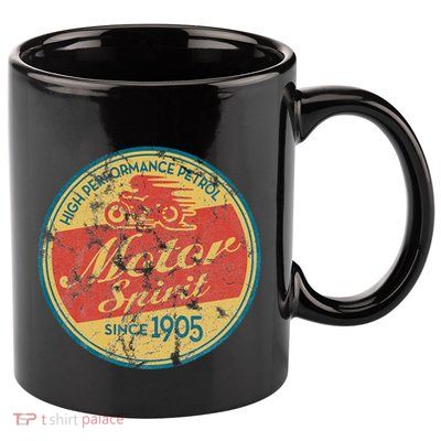 Vintage Motorcycle 11oz C Handle Ceramic Mug
