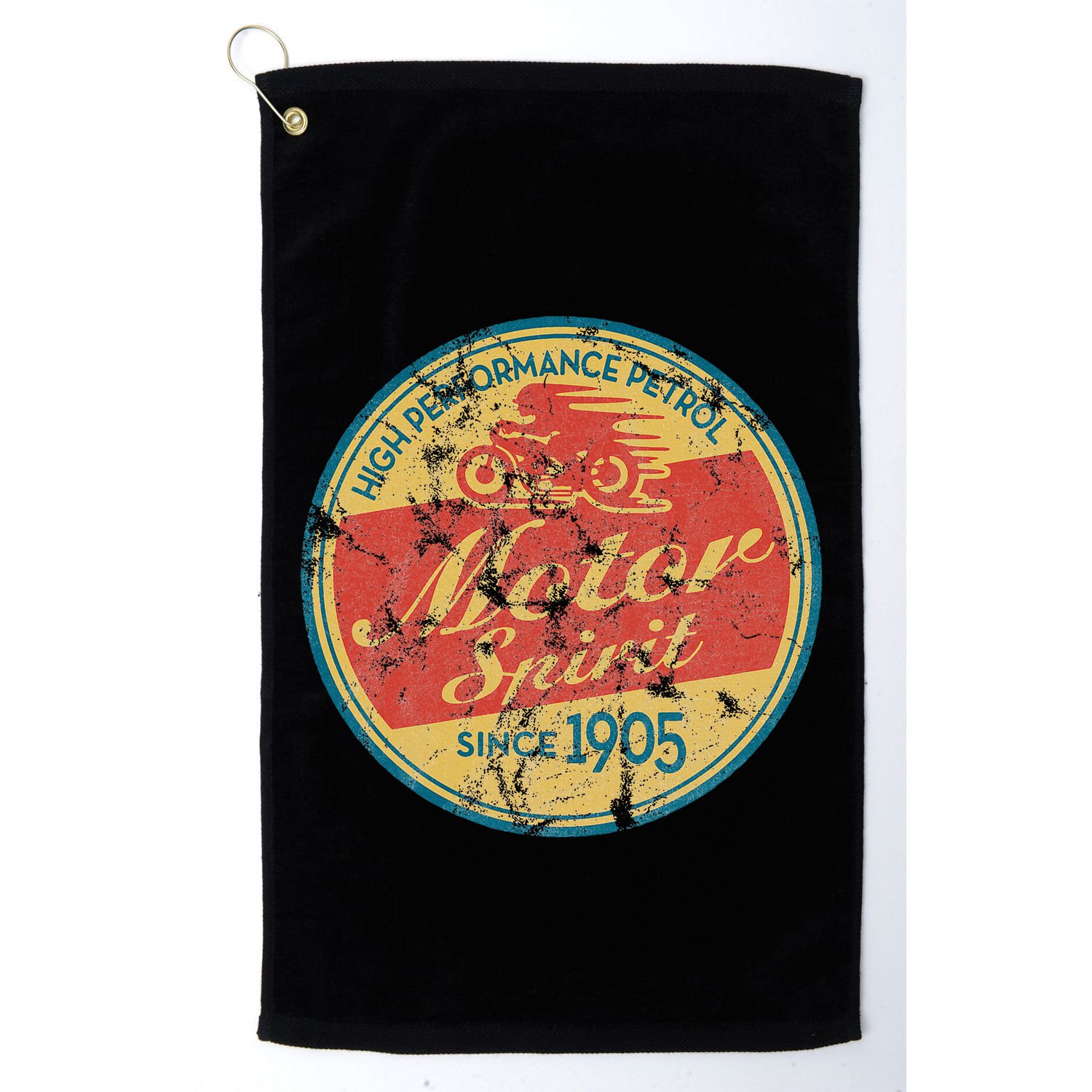 Vintage Motorcycle Golf Towel