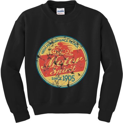 Vintage Motorcycle Kids Sweatshirt