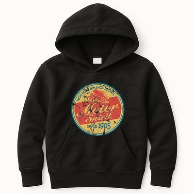 Vintage Motorcycle Kids Hoodie