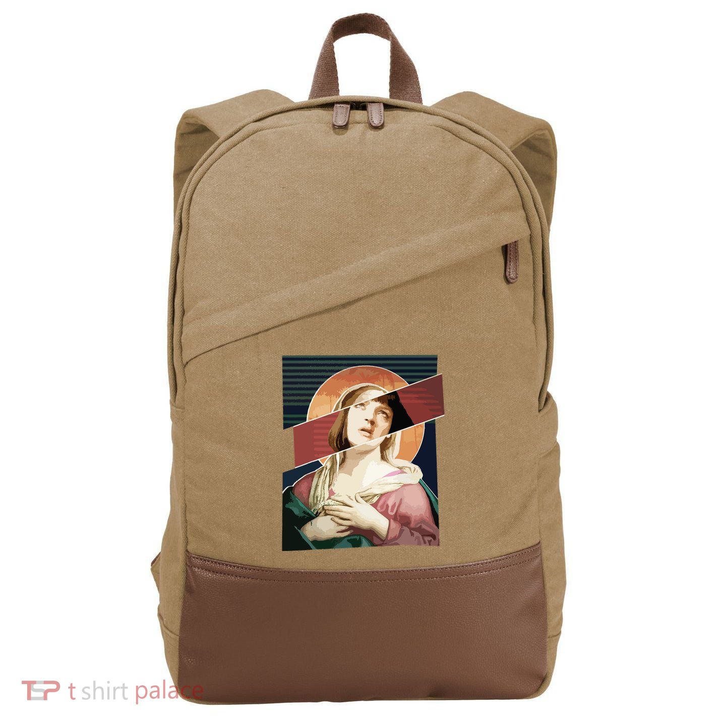 Virgin Mia Wallace Nose Bleed Overdose Icon Gift Cotton Canvas Backpack