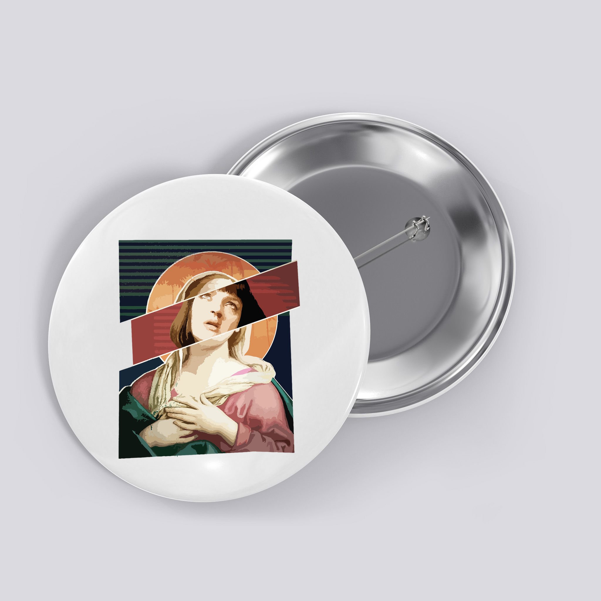 Virgin Mia Wallace Nose Bleed Overdose Icon Gift Button