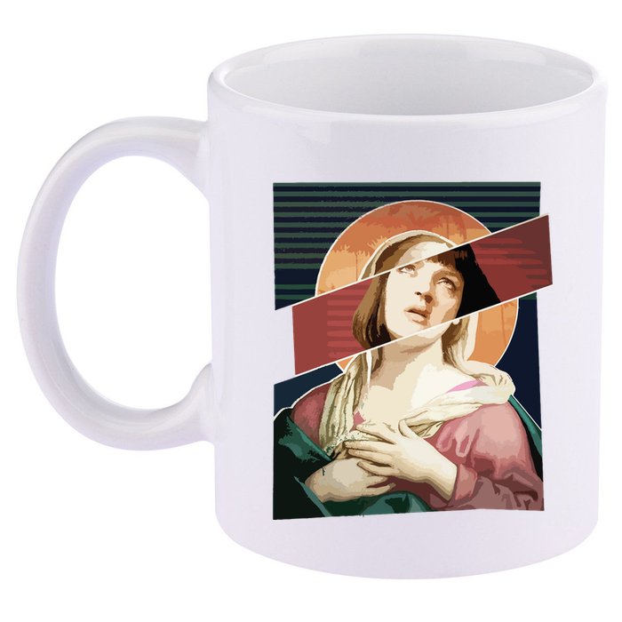 Virgin Mia Wallace Nose Bleed Overdose Icon Gift 11oz C Handle Ceramic Mug