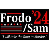 Viggo Mortensen Wearing Frodo And Sam 2024 I Will Take The Ring To Mordor Bumper Sticker