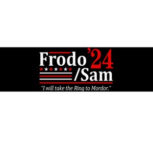 Viggo Mortensen Wearing Frodo And Sam 2024 I Will Take The Ring To Mordor Bumper Sticker