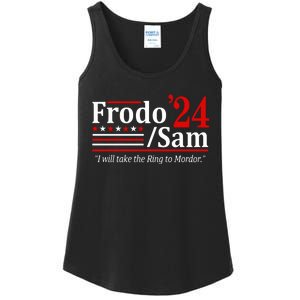 Viggo Mortensen Wearing Frodo And Sam 2024 I Will Take The Ring To Mordor Ladies Essential Tank