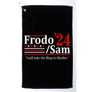 Viggo Mortensen Wearing Frodo And Sam 2024 I Will Take The Ring To Mordor Platinum Collection Golf Towel