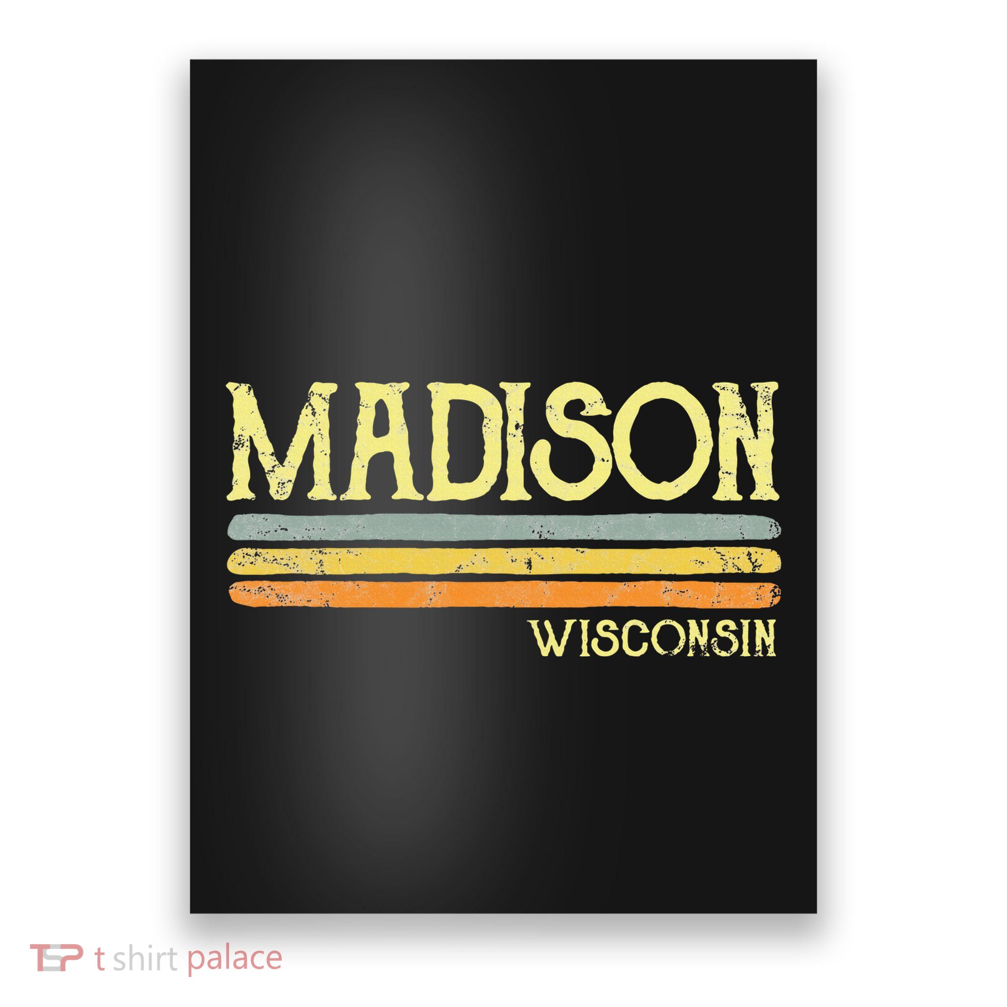 Vintage Madison Wisconsin Wi Love Gift Souvenir Poster