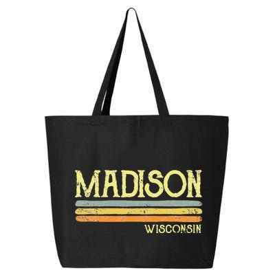 Vintage Madison Wisconsin Wi Love Gift Souvenir 25L Jumbo Tote