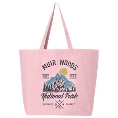 Vintage Muir Woods National Park Hiking Camping 25L Jumbo Tote