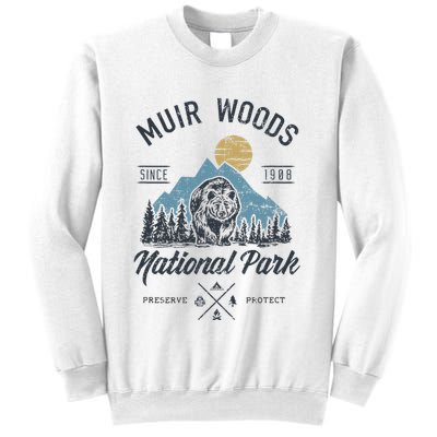 Vintage Muir Woods National Park Hiking Camping Sweatshirt