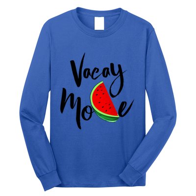 Vacay Mode Watermelon Tropical Summer Vibes Fruit Gift Long Sleeve Shirt