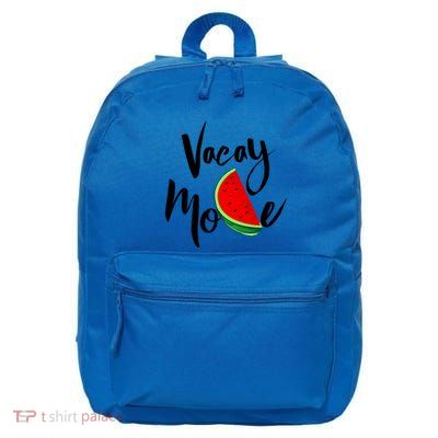 Vacay Mode Watermelon Tropical Summer Vibes Fruit Gift 16 in Basic Backpack