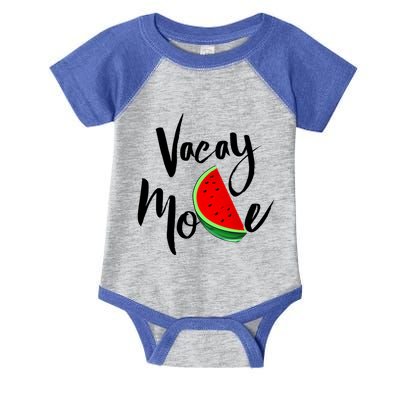 Vacay Mode Watermelon Tropical Summer Vibes Fruit Gift Infant Baby Jersey Bodysuit