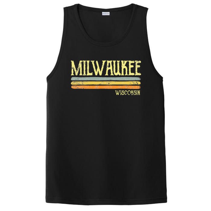 Vintage Milwaukee Wisconsin Wi Love Souvenir PosiCharge Competitor Tank