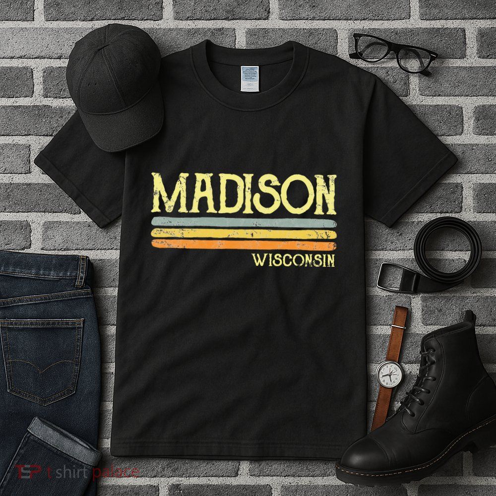 Vintage Madison Wisconsin Wi Love Gift Souvenir Tall T-Shirt