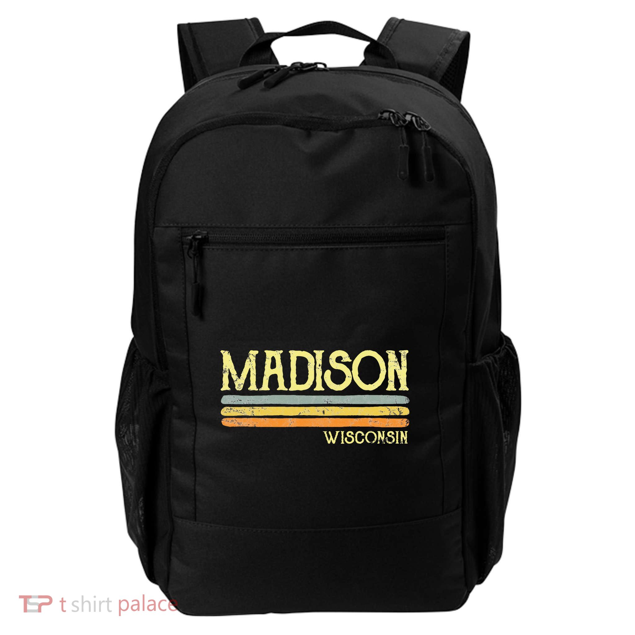 Vintage Madison Wisconsin Wi Love Gift Souvenir Backpack