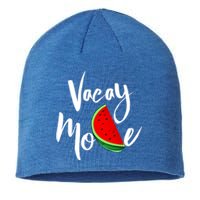 Vacay Mode Watermelon Tropical Summer Vibes Fruit Cool Gift Sustainable Beanie