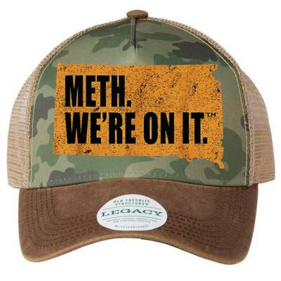 Vintage Meth WeRe On It South Dakota Anti Drugs Campaign Legacy Tie Dye Trucker Hat