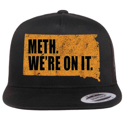 Vintage Meth WeRe On It South Dakota Anti Drugs Campaign Flat Bill Trucker Hat