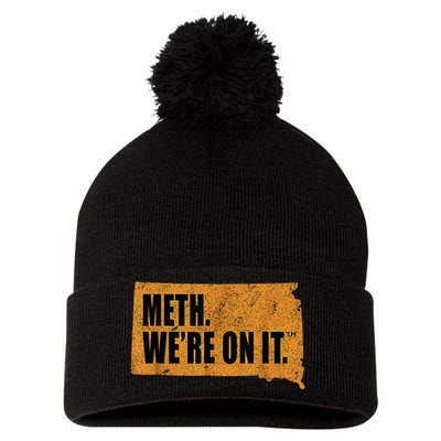 Vintage Meth WeRe On It South Dakota Anti Drugs Campaign Pom Pom 12in Knit Beanie