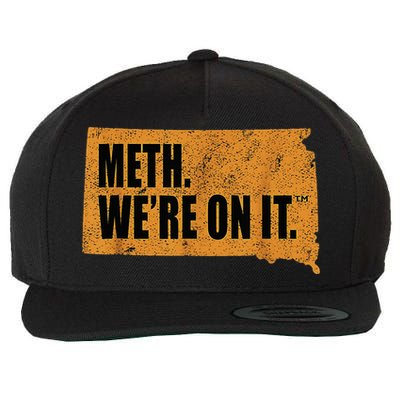 Vintage Meth WeRe On It South Dakota Anti Drugs Campaign Wool Snapback Cap