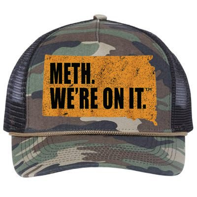 Vintage Meth WeRe On It South Dakota Anti Drugs Campaign Retro Rope Trucker Hat Cap