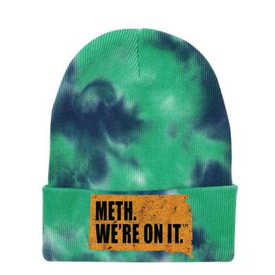 Vintage Meth WeRe On It South Dakota Anti Drugs Campaign Tie Dye 12in Knit Beanie