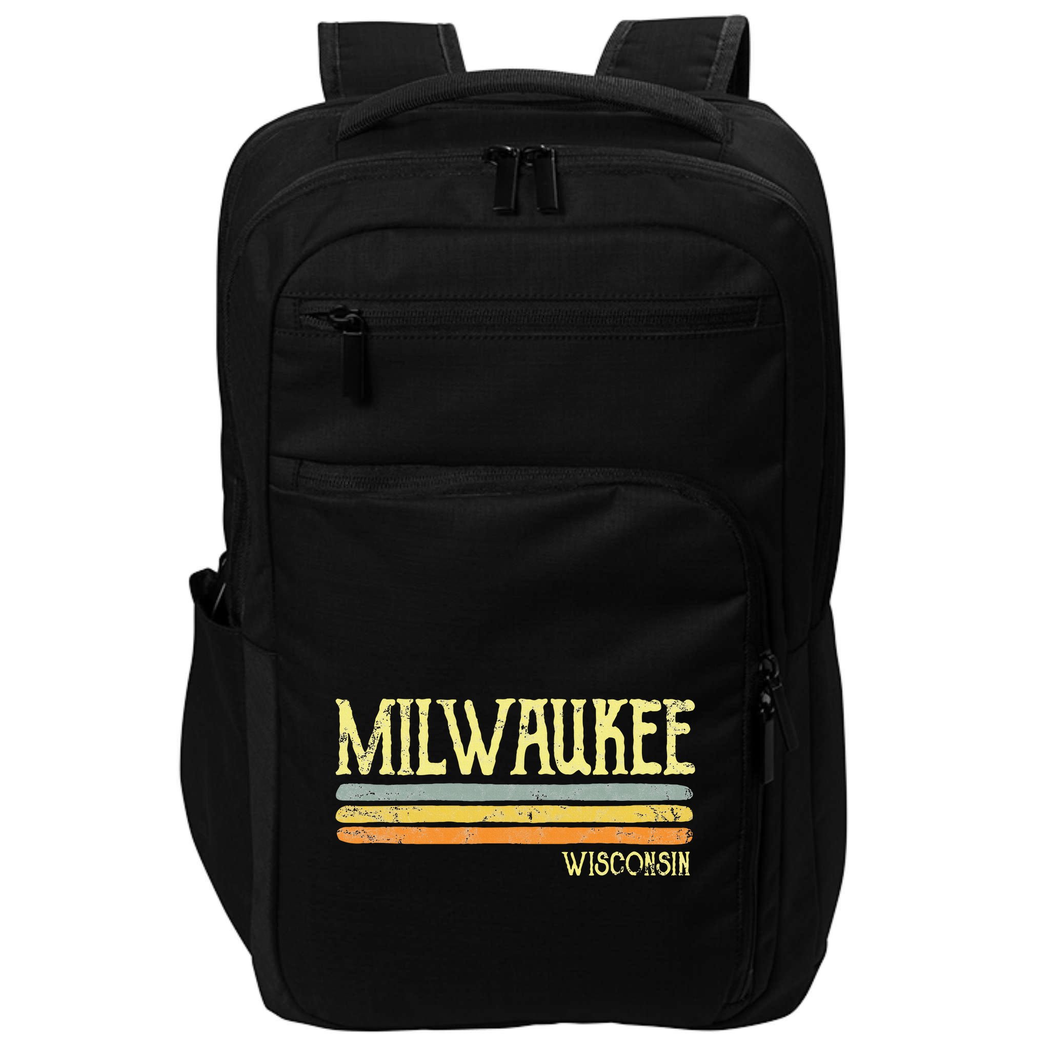 Vintage Milwaukee Wisconsin Wi Love Gift Souvenir Impact Tech Backpack
