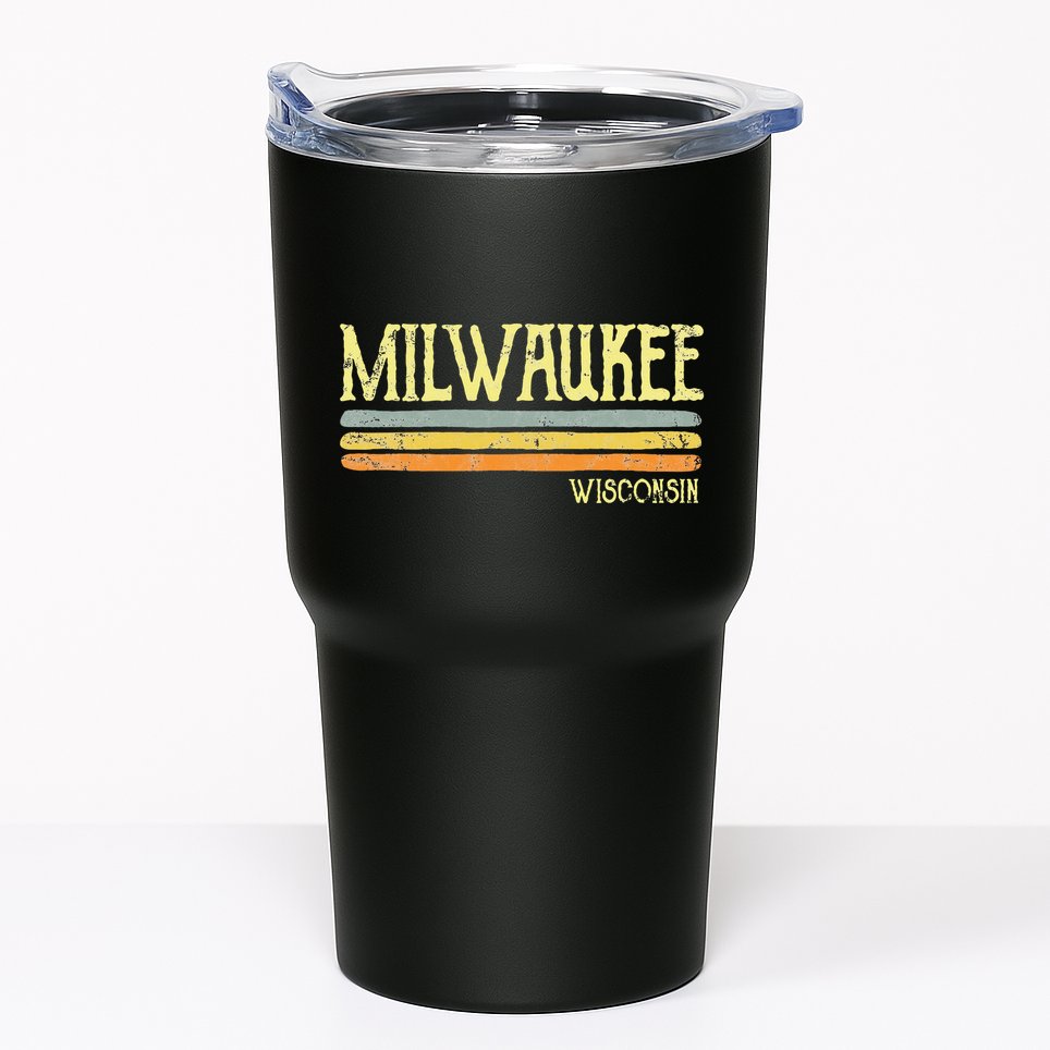 Vintage Milwaukee Wisconsin Wi Love Gift Souvenir Tumbler