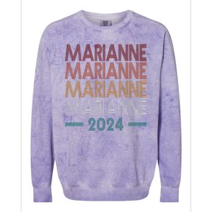 Vote Marianne Williamson Retro 2024 Colorblast Crewneck Sweatshirt