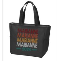 Vote Marianne Williamson Retro 2024 Zip Tote Bag