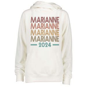 Vote Marianne Williamson Retro 2024 Womens Funnel Neck Pullover Hood