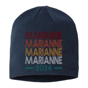 Vote Marianne Williamson Retro 2024 Sustainable Beanie