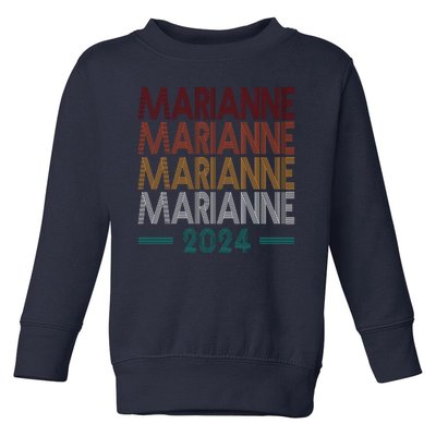 Vote Marianne Williamson Retro 2024 Toddler Sweatshirt