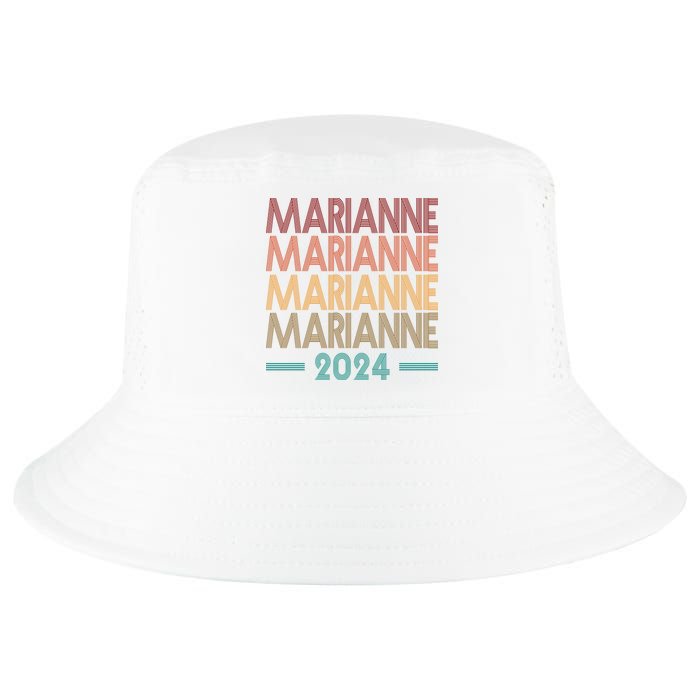 Vote Marianne Williamson Retro 2024 Cool Comfort Performance Bucket Hat