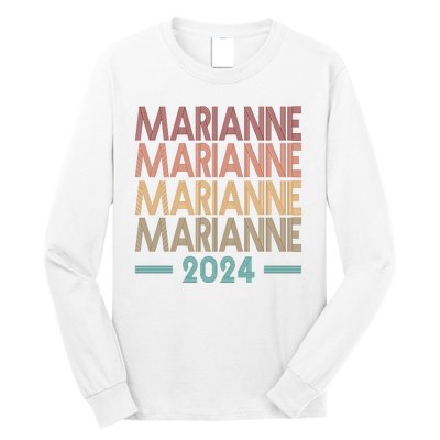 Vote Marianne Williamson Retro 2024 Long Sleeve Shirt