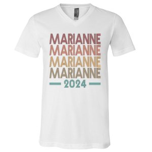 Vote Marianne Williamson Retro 2024 V-Neck T-Shirt