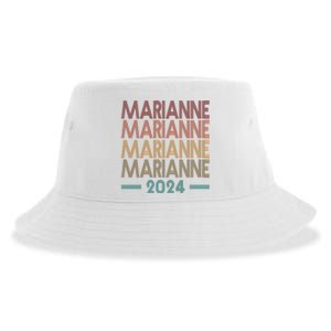 Vote Marianne Williamson Retro 2024 Sustainable Bucket Hat