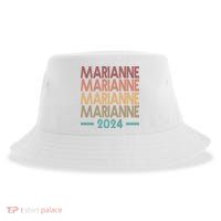 Vote Marianne Williamson Retro 2024 Sustainable Bucket Hat