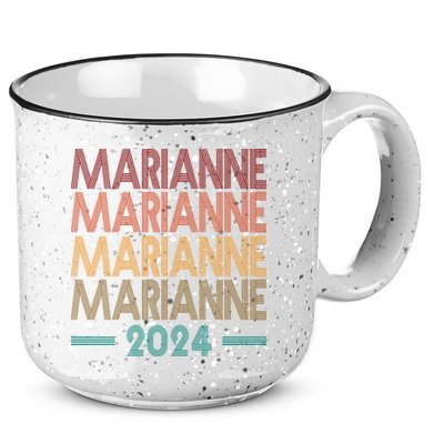 Vote Marianne Williamson Retro 2024 15oz Campfire Ceramic Mug