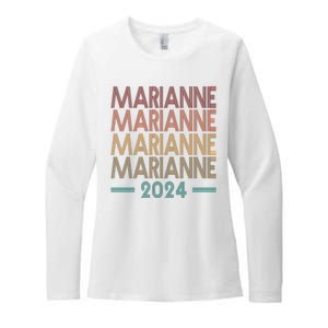 Vote Marianne Williamson Retro 2024 Womens CVC Long Sleeve Shirt