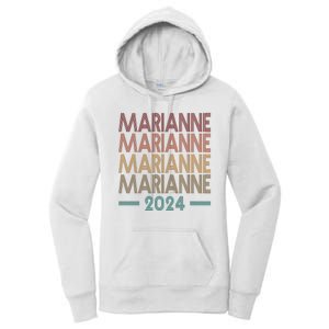 Vote Marianne Williamson Retro 2024 Women's Pullover Hoodie