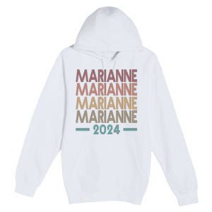 Vote Marianne Williamson Retro 2024 Premium Pullover Hoodie