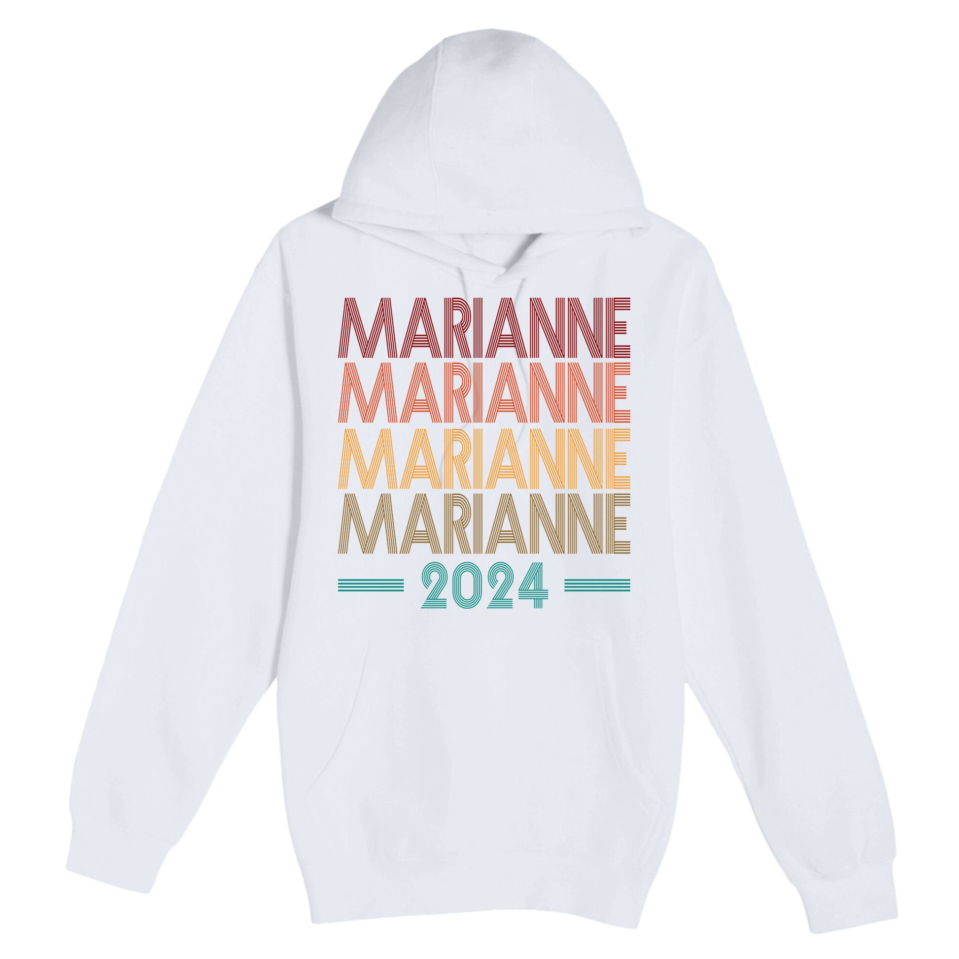 Vote Marianne Williamson Retro 2024 Premium Pullover Hoodie