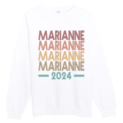 Vote Marianne Williamson Retro 2024 Premium Crewneck Sweatshirt