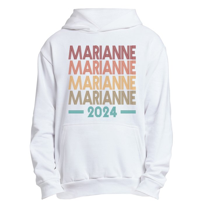 Vote Marianne Williamson Retro 2024 Urban Pullover Hoodie