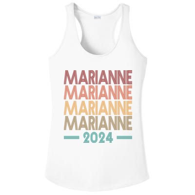 Vote Marianne Williamson Retro 2024 Ladies PosiCharge Competitor Racerback Tank