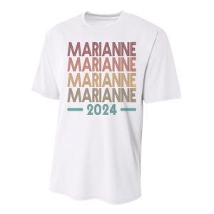 Vote Marianne Williamson Retro 2024 Performance Sprint T-Shirt